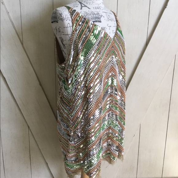 💚🌟HOST PICK ASOS Beaded Sequin Mini Dress🌟💚 - Picture 2 of 8